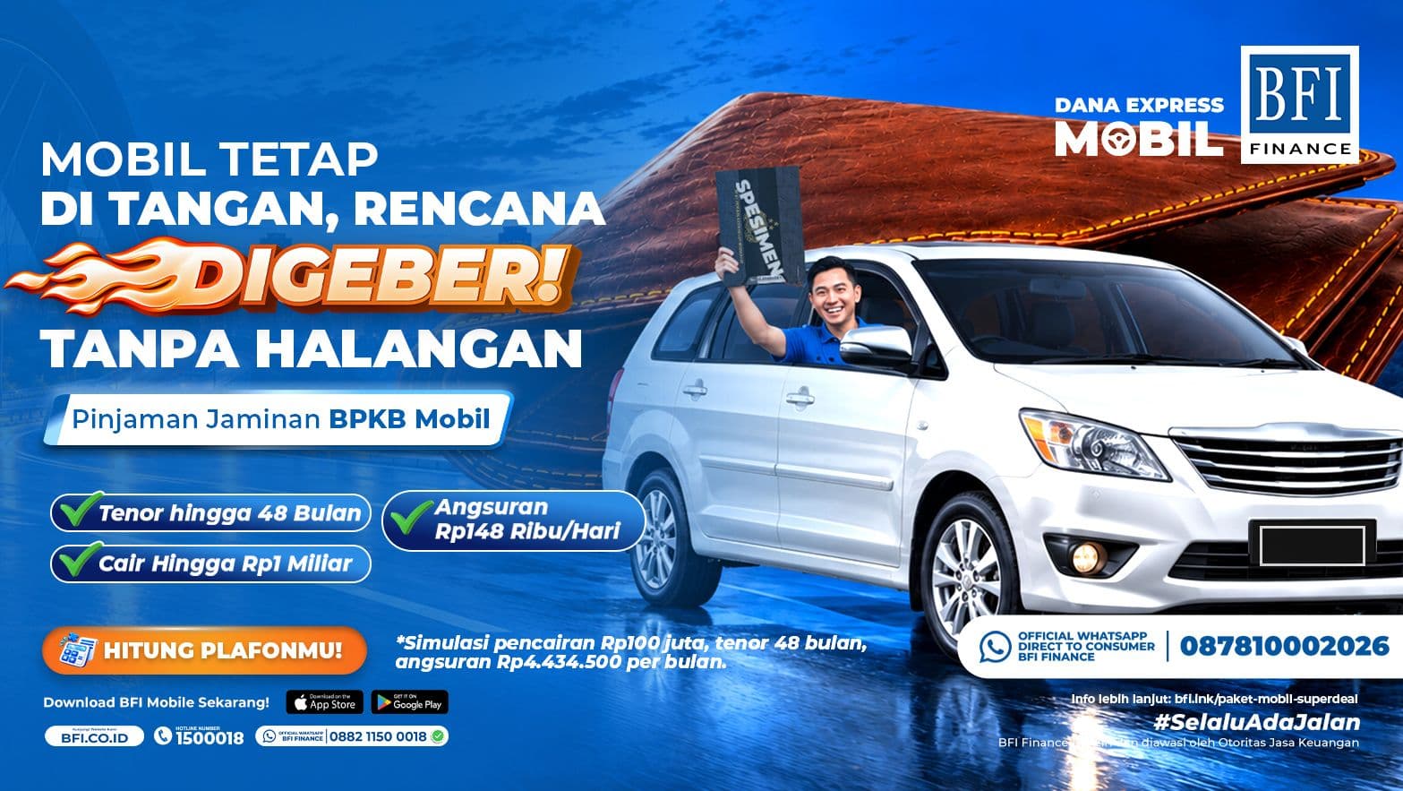 Paket Superdeal Pinjaman Jaminan BPKB Mobil | Dana Express Mobil