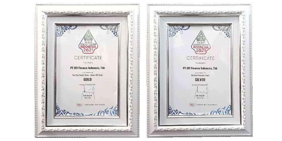 BFI Finance Earns Achievement Again As The Best Contact Center