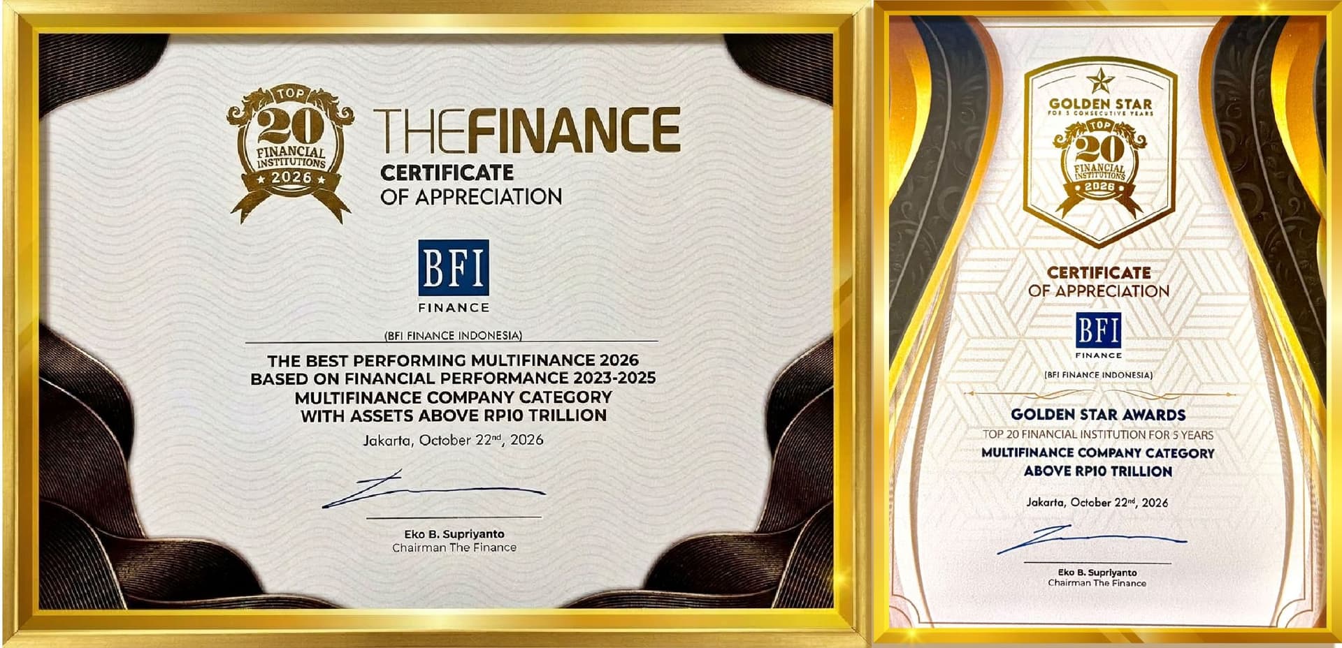 BFI Finance Wins Top 20 Financial Institutions Award 2026 for Consistent Positive Performance